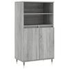 Highboard Gray Sonoma 60 x 36 x 110 cm engineered wood