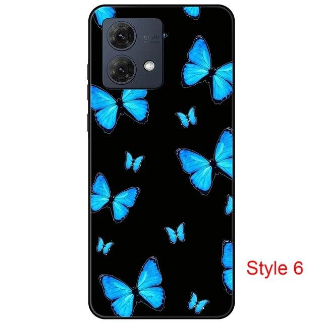 Чехол для Motorola Moto G84 MotoG84, черная задняя крышка, чехол 6,5 дюйма, противоударный мягкий бампер, противоскользящий прочный ТПУ, полная защита