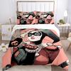 3pcs Harley Quinn, Joker Bedding Set, Soft Polyester Duvet Cover and Pillowcases Machine Washable Seasons all suitable & Guest Room Decor325