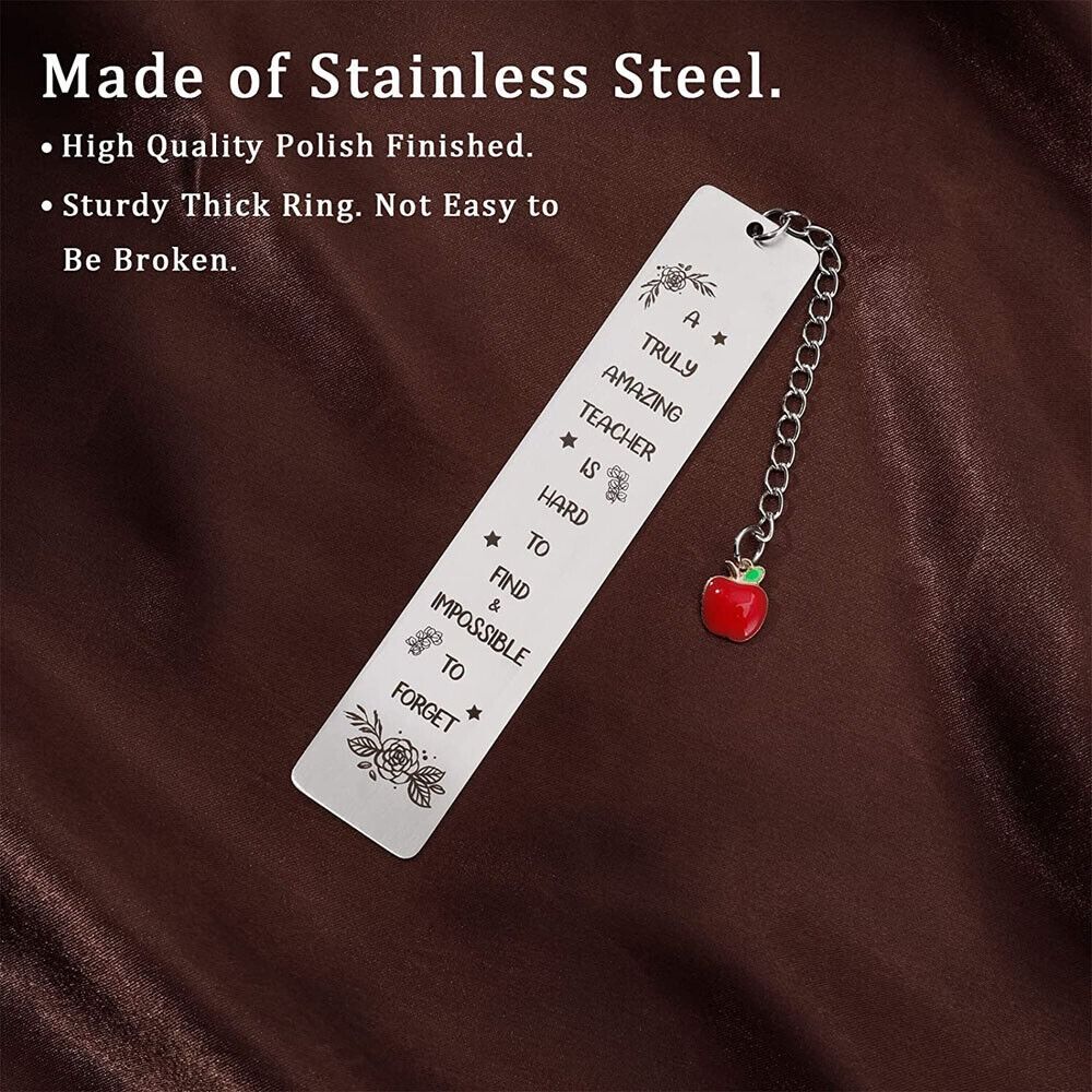 Спасибо Вдохновляющие металлические закладки с подвеской Закладки для помощников учителей Подарки для помощников учителей Закладки для детских садов