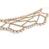 Makeup party mesh pearl mask, European and American fashion exaggerated nightclub party rhinestone mask