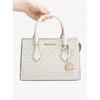 Michael Kors Sheila Center Zip Satchel Small Mk Signature 35s3g6hs5b2605 Светло-кремовый Multi