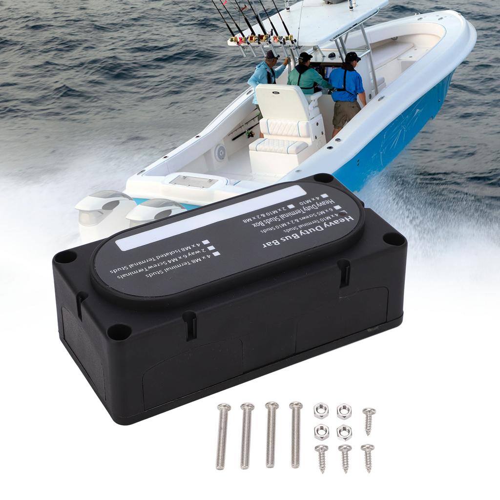 Сверхмощная распределительная коробка шин DC48V 300A огнестойкая, устойчивая к ржавчине для автомобилей 12-48В, грузовиков, автодомов, судов, Boa