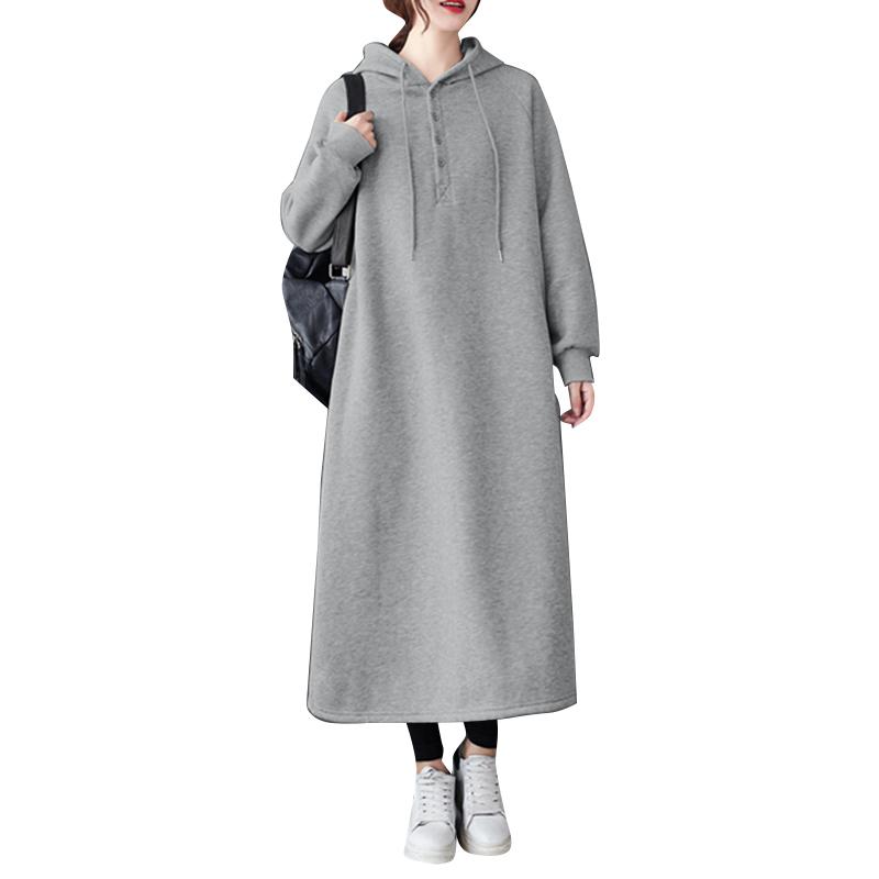 ZANZEA Женские повседневные толстовки с капюшоном с длинным рукавом на осень-зиму