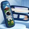 Back to School Gift for Girls Kids Pencil Case with Multi Compartment, Astronaut/Rabbit/Panda/Cat Cartoon Compact Schoolbag Accessory Pouch
