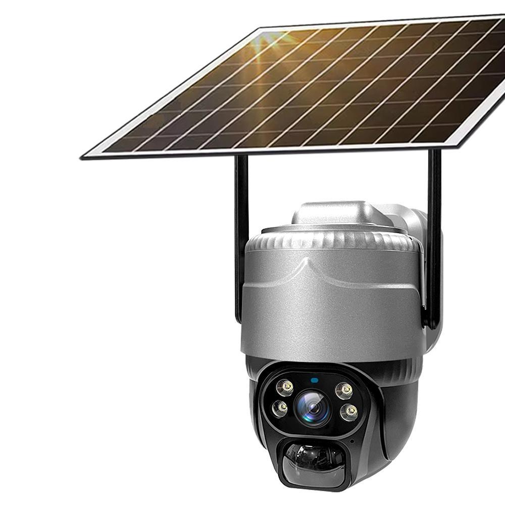 Solar Outdoor Waterproof IP Camera – 4G/WiFi Wireless Security Monitoring