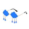 Cloud Shaped Shades Steampunk Sunglasses Disco Glasses Rimless Sunglasses Clouds Tassel Sunglasses