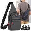 Oxford Cloth Men's Chest Bag Large Capacity Sports Waist Bag Shoulder Crossbody Bag Business