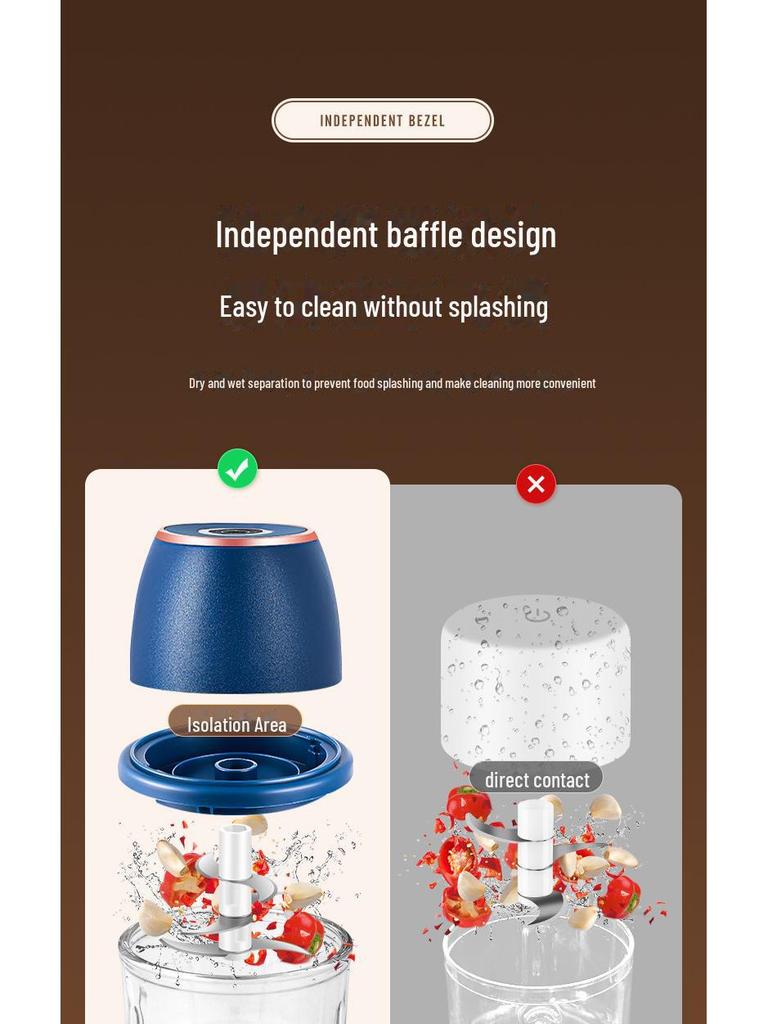 Электрическая чесночная измельчитель и пресс