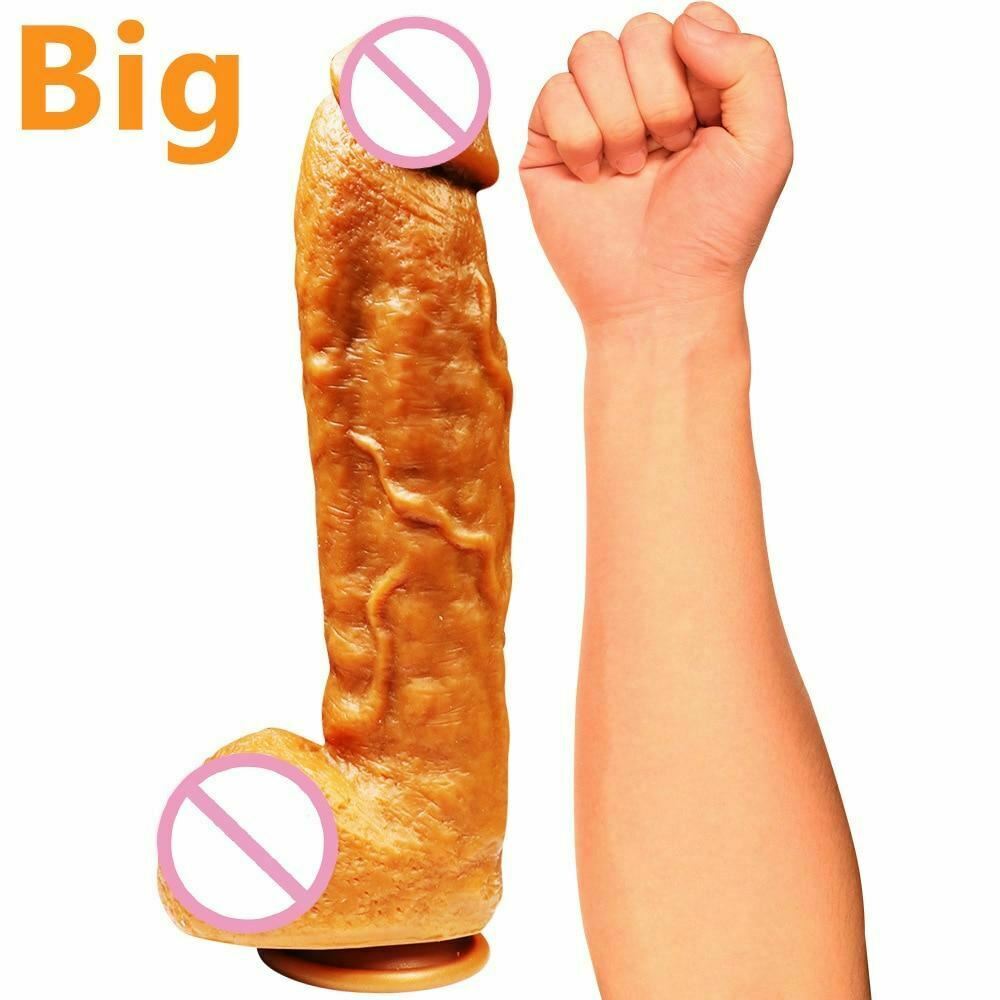 Мягкий гибкий большой дилдо из жидкого силикона толщиной 7 см, секс-игрушки для женщин, большие дилдо