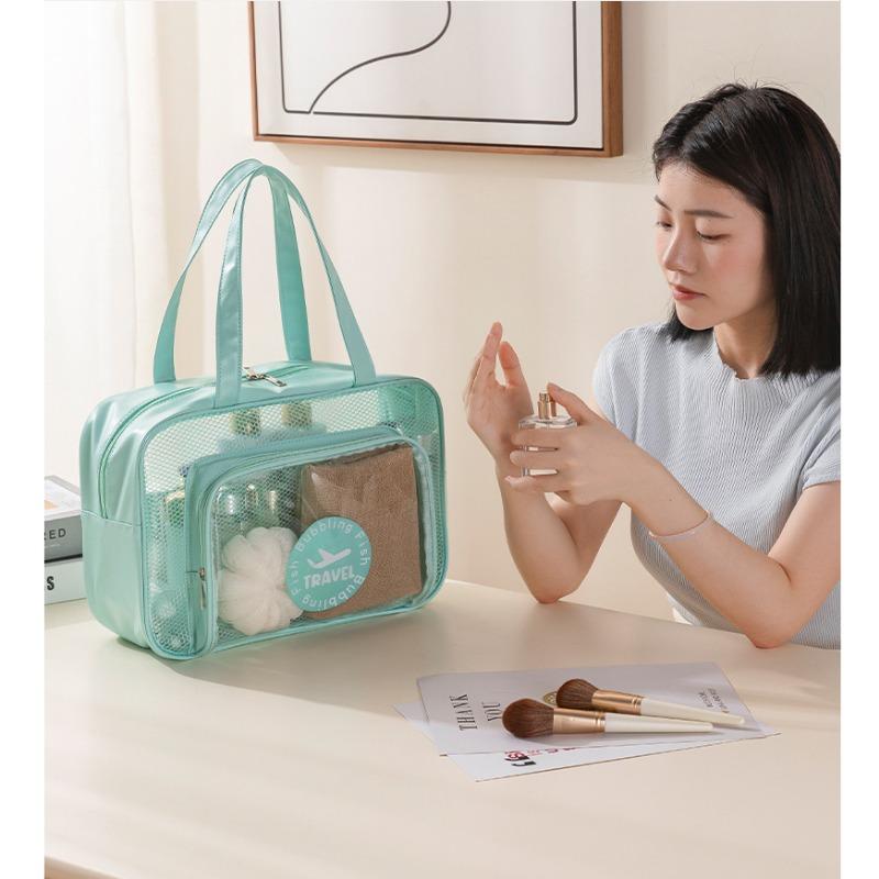 Cosmetic Bag Large Capacity Wet and Dry Separation Waterproof Swimming Bag Portable Beach Bag Fitness Swimming Wash Bag