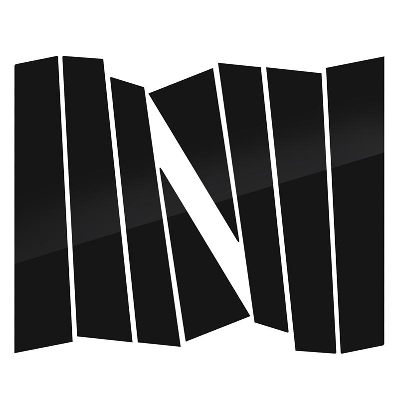 Car Glossy Piano Black Window Pillar Posts Door Trims Cover for Honda CR-V 2002-2023 Accessories Exterior