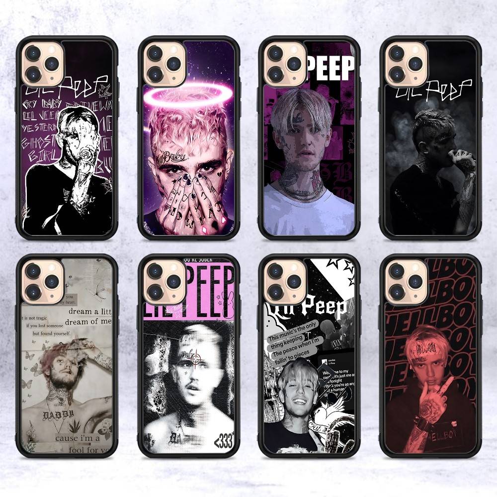 Чехол для телефона с защитой из ПК+ТПУ для IPhone 17 16 Pro Max 15 Plus 14 13 12 11, с изображением певца-рэпера L-Lil Peep