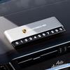 snprg4 Car Temporary Parking Number Plate Aluminium Alloy Slide Adjustable Sticker For Porsche Boxster Cayman Taycan 911 Macan Panamera