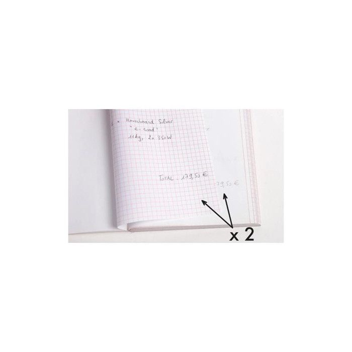 5 facturiers - dupli - autocopiants - 10,5x13,5cm - 50 feuilles - exacompta - 13274e