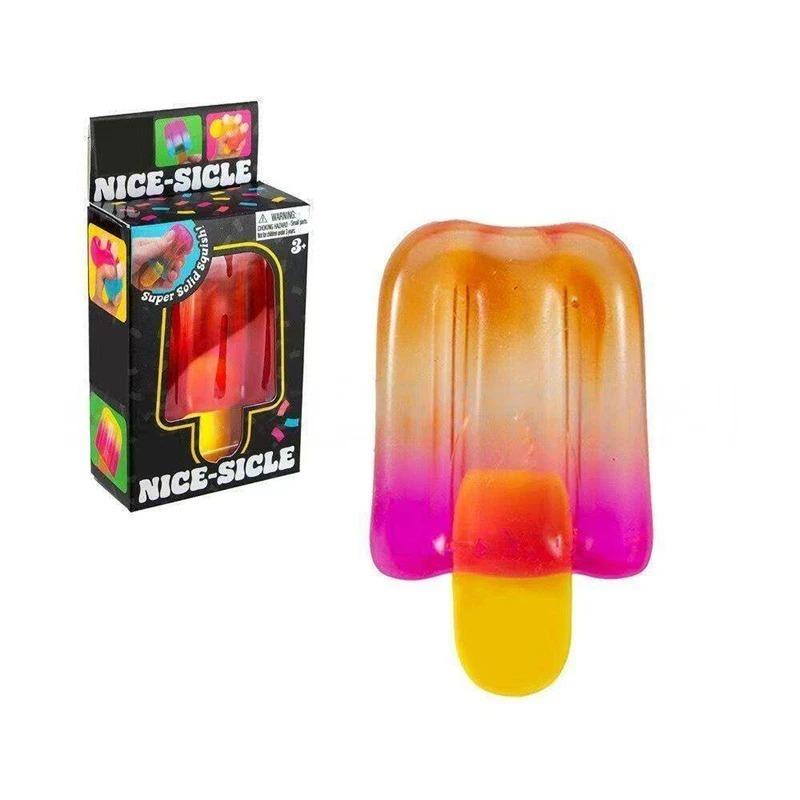 NeeDoh Fuzz Relief Игрушка-антистресс Цветок Улыбка Мягкая игрушка для снятия стресса Медуза Сжимаемая Масштаб Соотношение Моделирование Водонепроницаемая Игра Сенсорная игрушка Подарок