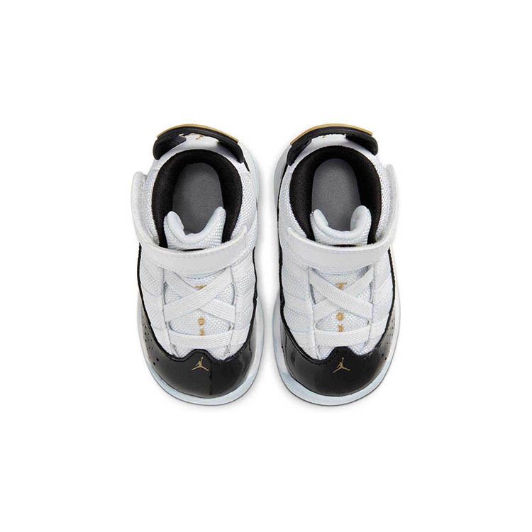 Air Jordan 6 Rings TD Defining Moments Детские кроссовки Белый Черный Лед CW6997-100