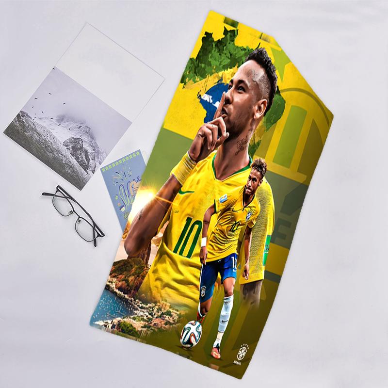 1pc Neymar1 Beach Towel, Beach and Seaside Swimming Pool Equipment, Fashion Pattern, Rectangular, Travel Essentials