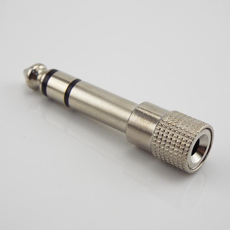 6,5 мм 6,35 мм 1/4" штекер на 3,5 мм 1/8" гнездо стерео разъем наушники динамик аудио адаптер для фортепиано микрофон