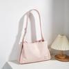 Soft Leather Crossbody Bag for Ladies Lazy Wind Wide Shoulder Bag Tofu Bag Joker Fashion Simple New