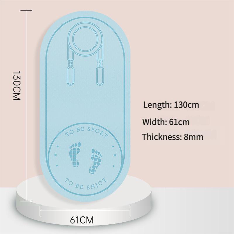 Очень толстый коврик для скакалки из ТПЭ для занятий фитнесом в помещении, нескользящий бесшумный коврик для упражнений с амортизацией для защиты пола домашнего спортзала