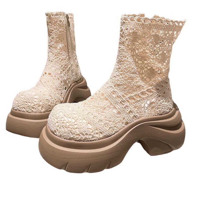 Модные женские ботильоны на высоком каблуке, дизайнерские туфли на платформе, осеннее платье, женские туфли-лодочки 2025, новая повседневная готическая спортивная обувь челси, женские ботильоны