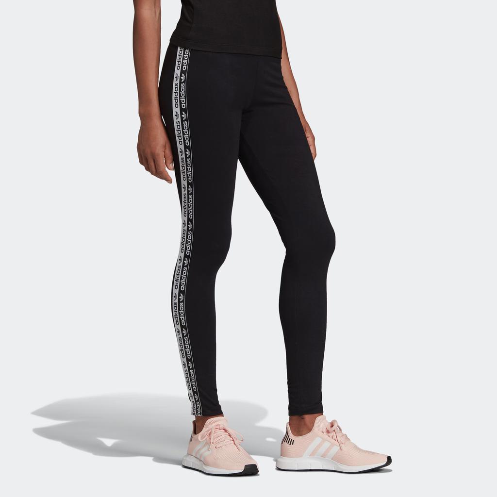 Adidas Originals Tights TAPE Sports Pants Women's Black EC0750
