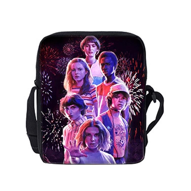 Стильная сумка для ланча Stranger Things, сумка через плечо для школы