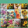 Sunflower Painting Diy 5d Diamond And Landscape Diamond Embroidery Cross Stitch Kit Full Rhinestone Mosaic Home Decor