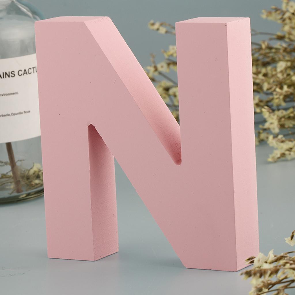 Деревянные Розовые 26 Букв Алфавита Маркизные Буквы Настенная Подвесная Табличка на Дверь от А до Я для Детской Комнаты, Декорации для Детской