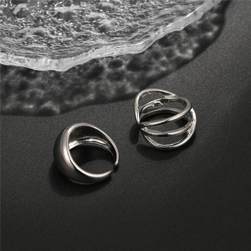 Кольцо-крест с неровными каплями воды стерлингового серебра 925 пробы женское простое украшение ручной работы в стиле ретро