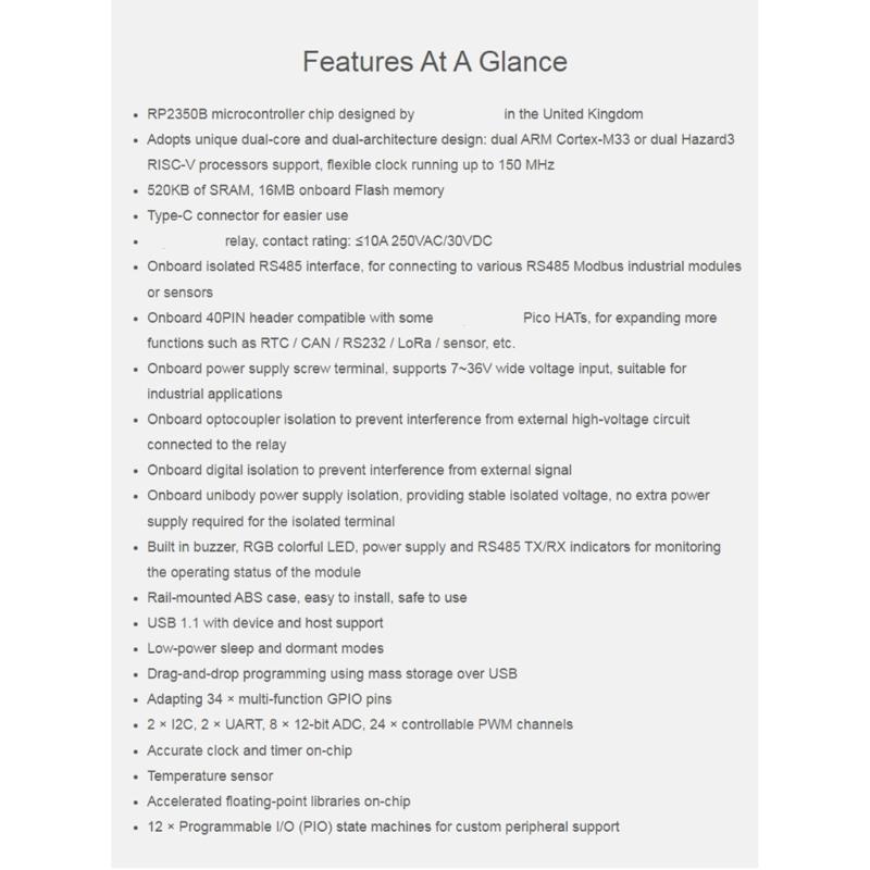 Rail Mount ABS Housing 6 Channel Relays Module Control Onboard for RS485 Interfaces Type C Port Industrial Module