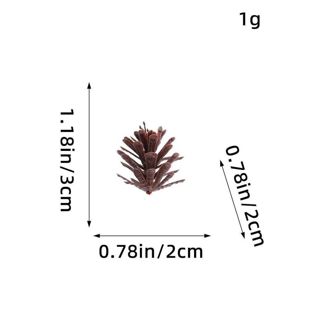 Рождественские украшения в виде сосновых шишек: Креативные пластиковые аксессуары в виде сосновых веток для фотосъемки и декора.