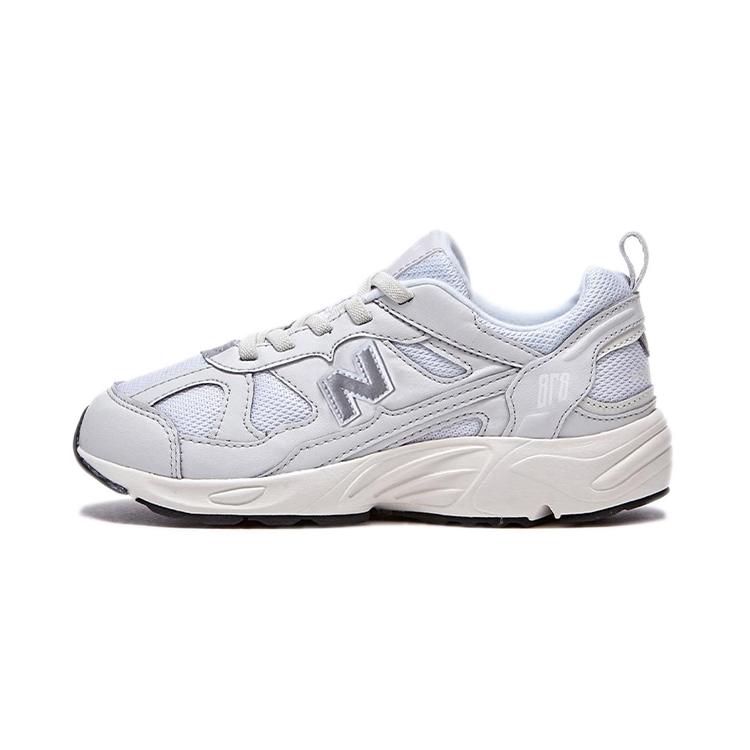 New Balance NB 878 Синтетическая кожа Удобные Устойчивые к истиранию Дышащие Низкие Детские Беговые Кроссовки Цвет Экрю PV878KN1