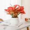 Автоматический влагопоглощающий цветочный горшок с текстурой вертикального среза Белый цветочный горшок в скандинавском стиле для домашнего декора