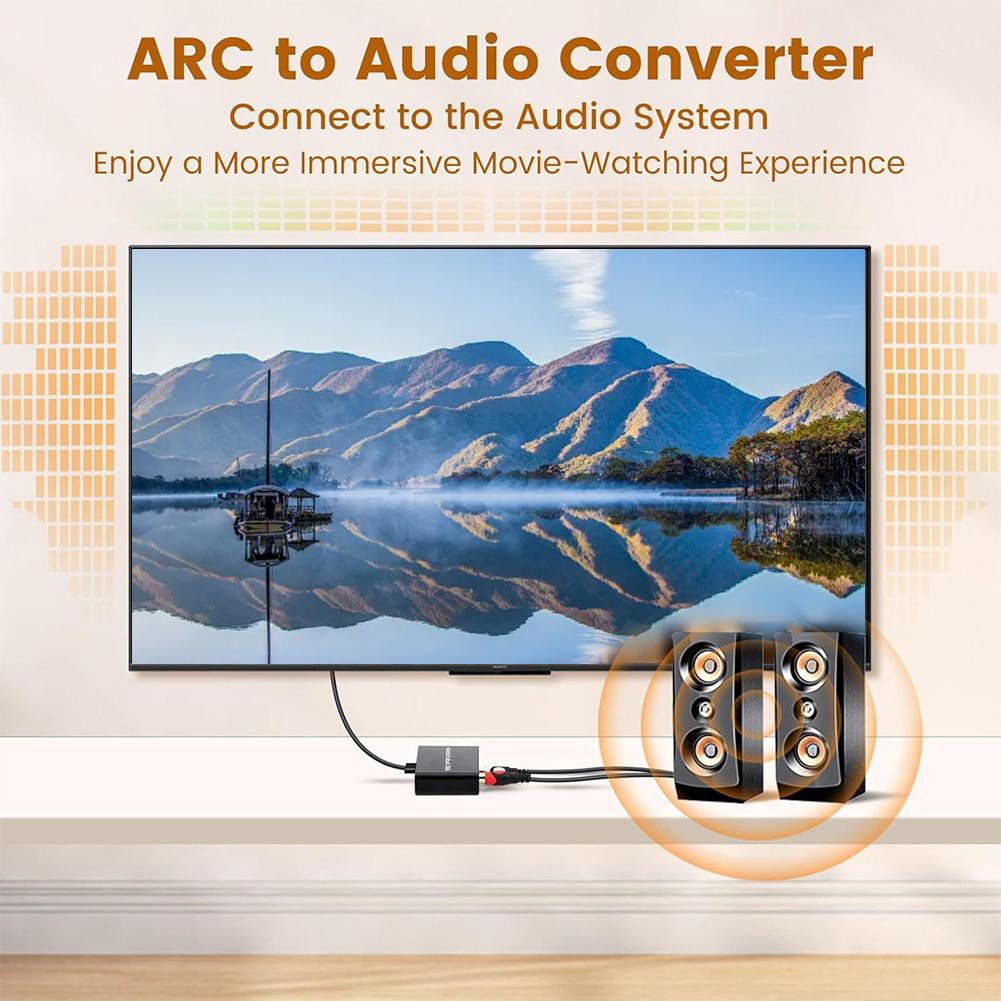 Преобразователь канала возврата ARC, ARC в SPDIF коаксиальный L/R стерео, 3,5 мм jack, аудиоконвертер для HDTV, динамика, усилителя
