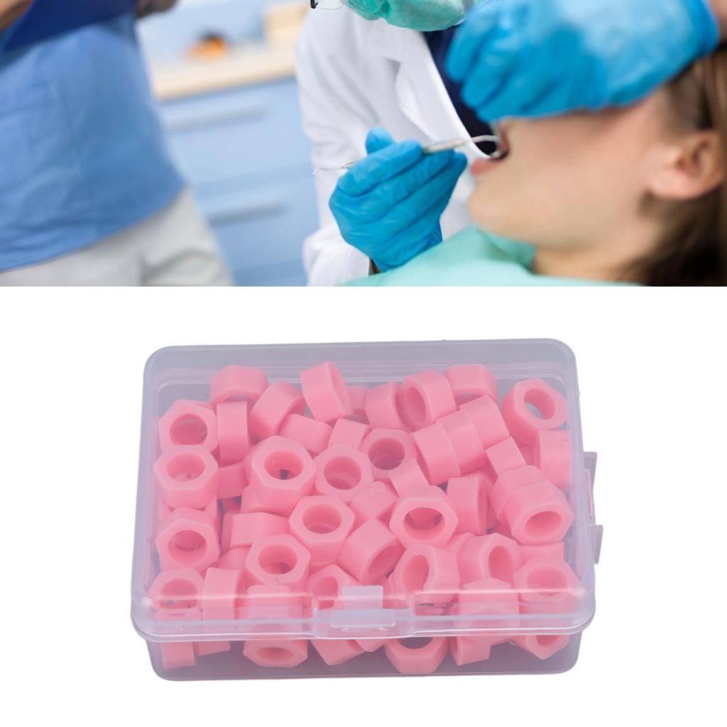 100pcs Dental Rings Silicone Color Instrument Rings for Instruments Identification