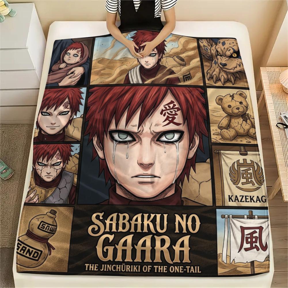 Naruto Flannel Blanket Fashion Print Great For Sofa Bedroom Chair Bed Picnic Travel -HE55