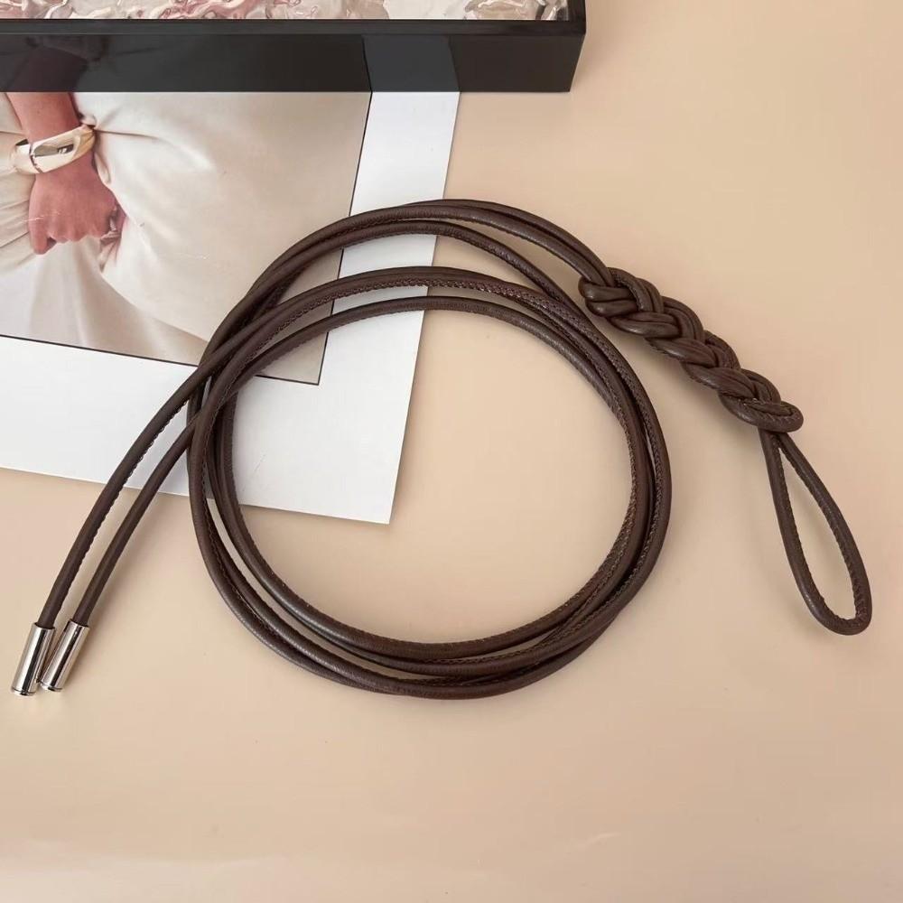 Solid Color Waist Rope Belt Long Length Waist Chain Body Chain Belt Dress Clothing Accessories