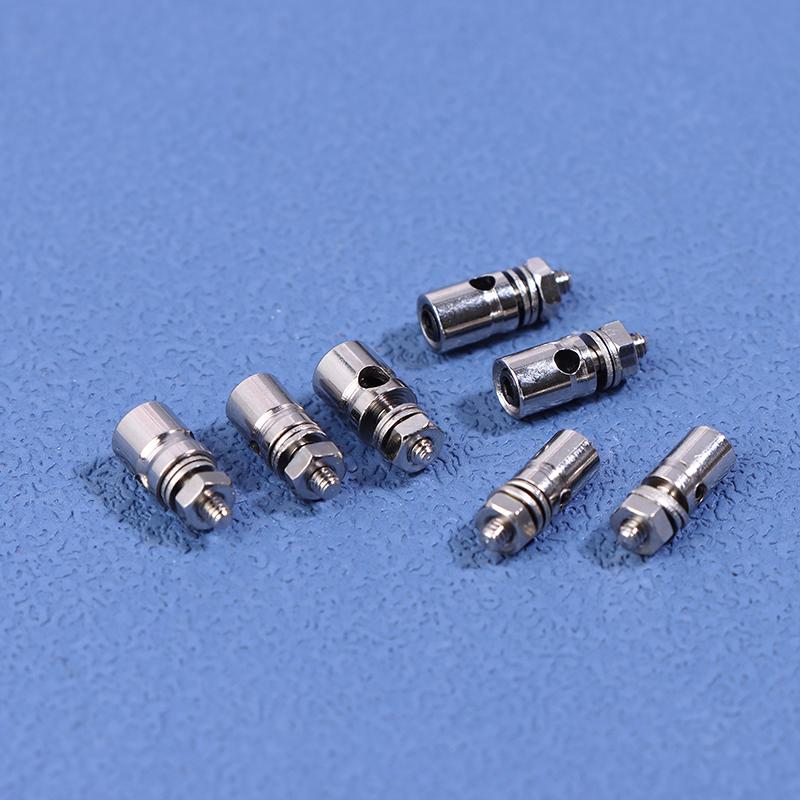10Pcs Rc Airplane Boat Pushrod Metal Linkage Stopper Servo Connectors Adjustable Diameter 2.1Mm/1.8Mm/1.2Mm Helicopter Rc Boat