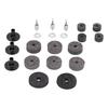 21-Piece Cymbal Felt Set, Clutch Bracket Tube Drum Accessories, Fiber Felt, Specially Designed for Fixing C-Pieces On Drums