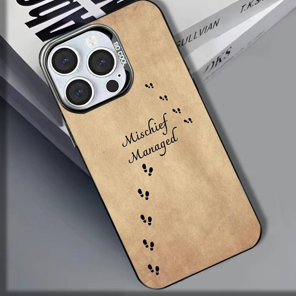 Чехол для телефона «Карта Мародеров» для iPhone 16,15,14,13,12,11,8,7,Pro,Max,Plus,Mini,XS,SE, противоударный, матовый