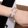 1Pc Minimalist Frosted Bangle Bracelet Party Jewelry Women Valentine Day Gift