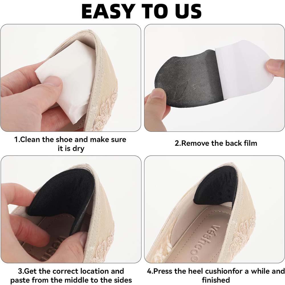 6 пар подпяточников Защитные подпяточники для женщин Мягкие нескользящие подпяточники для предотвращения трения и мозолей
