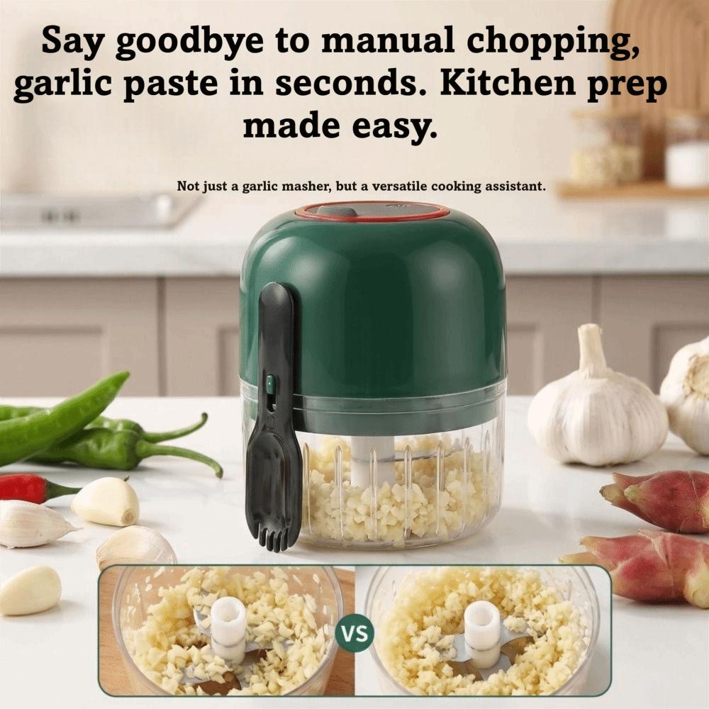 Electric Food Chopper Portable Meat Grinder Multifunctional Vegetable Chopper Garlic Paste