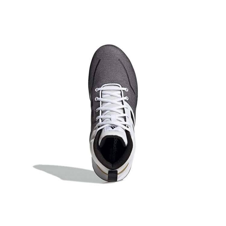 Adidas Own The Game Round Toe Lace-Up Fabric Synthetic Leather Shock Absorbing Non-Slip Wear-Resistant Breathable Mid-Top Basketball Shoes FY6010