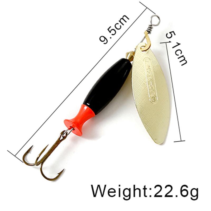 FISH KING Spinner Bait Long Cast 18 г 24 г Ложка Приманки Щука Металлическая рыболовная приманка Окунь Жесткая приманка Con Ganci
