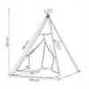 Tipi tente pour enfant en coton SPRINGOS - Noir - 160x120x100 см - вкл. 2 куссенса