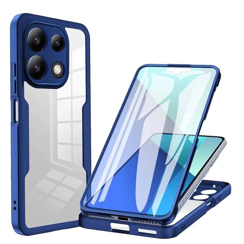 Прозрачный чехол-обертка на 360 градусов для Xiaomi Redmi Note 13 12s 12 11 10 9 Pro Plus 5G 4G Armor Роскошная пленка с защитной крышкой для объектива