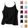Women's Summer Vintage Cotton Linen Small Camisole Bottom Vest Loose Inner Tops